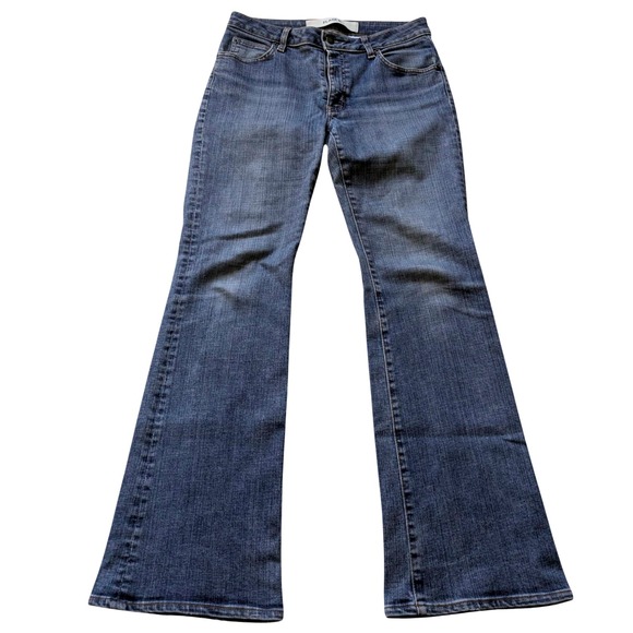 Vintage Gap Flare Stretch Jeans Dark Wash Women's 6R Y2K 2002 Made in Canada - Picture 1 of 5